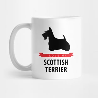 I Love My Scottish Terrier Mug